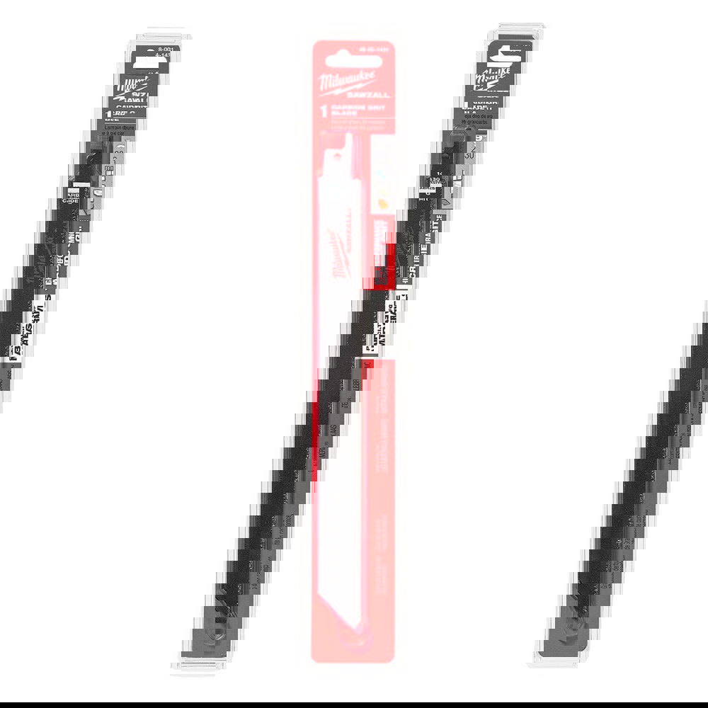 Reciprocating Saw Blades; Blade Material: Carbide ; Blade Length (Inch): 9 ; Blade Width (Inch): 3/4 ; Teeth Per Inch: None ; Blade Thickness (Decimal Inch): 0.0390 ; Profile Shape: Straight