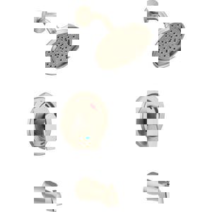 One Handle Single Function Bathtub & Shower Faucet in Brushed Nickel