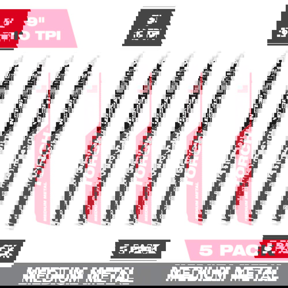 Reciprocating Saw Blades; Blade Material: Carbide ; Blade Length (Inch): 9 ; Blade Width (Inch): 1 ; Teeth Per Inch: 10 ; Blade Thickness (Decimal Inch): 0.0500 ; Profile Shape: Straight