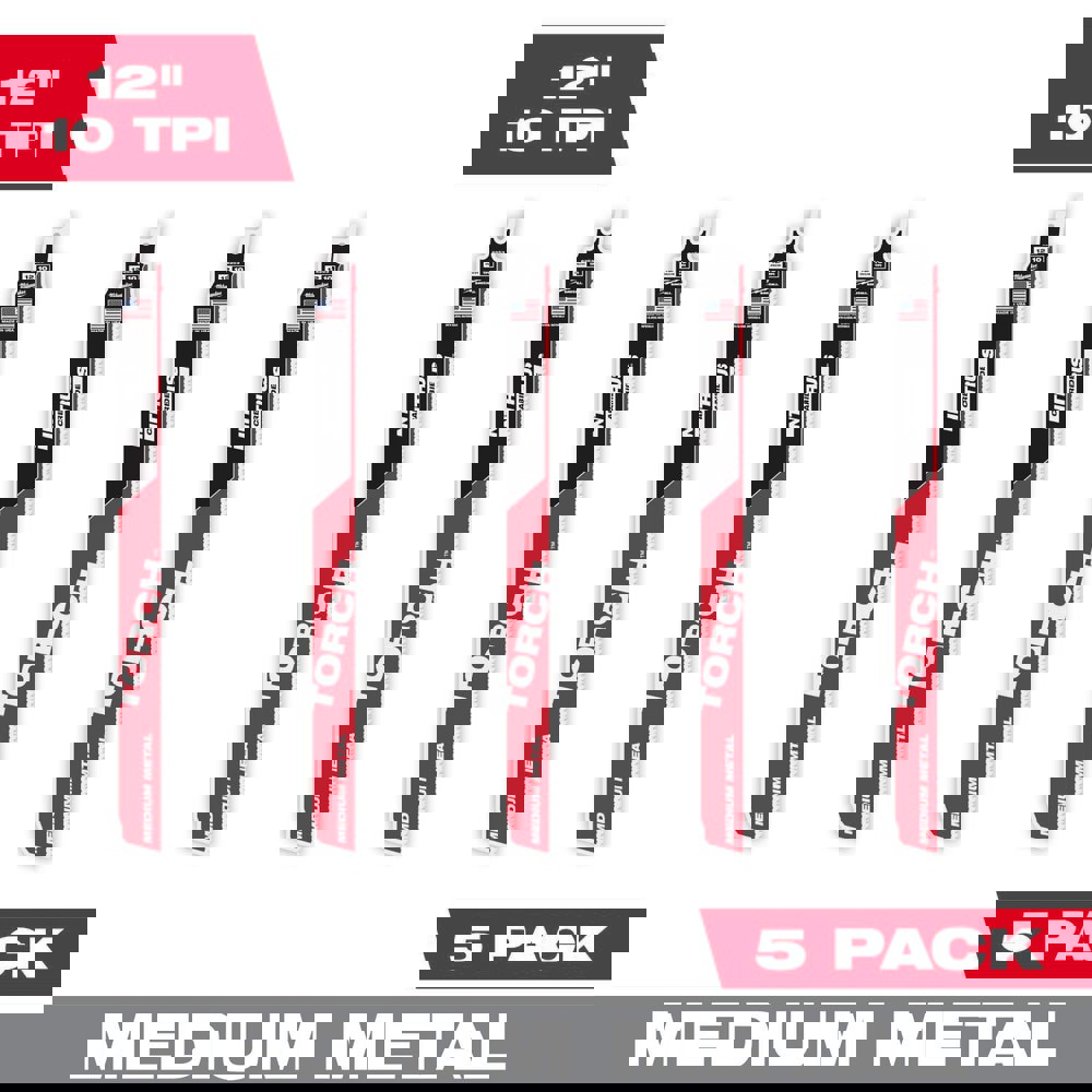 Reciprocating Saw Blades; Blade Material: Carbide ; Blade Length (Inch): 12 ; Blade Width (Inch): 1 ; Teeth Per Inch: 10 ; Blade Thickness (Decimal Inch): 0.0500 ; Profile Shape: Straight