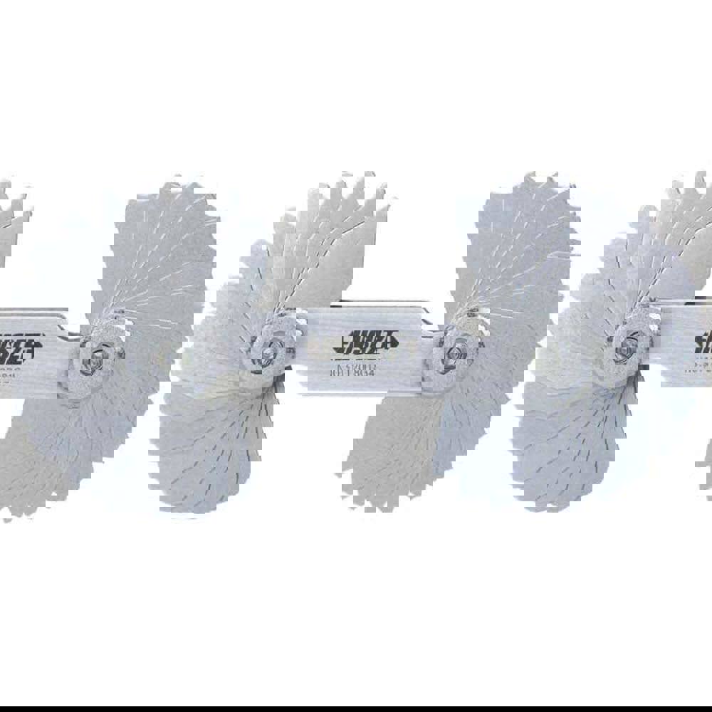 Radius Gage Set: Medium Carbon Steel, 1/32 to 1/4