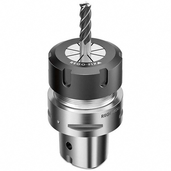 Collet Chuck: 1 to 16 mm Capacity, ER Collet, Hollow Taper Shank
