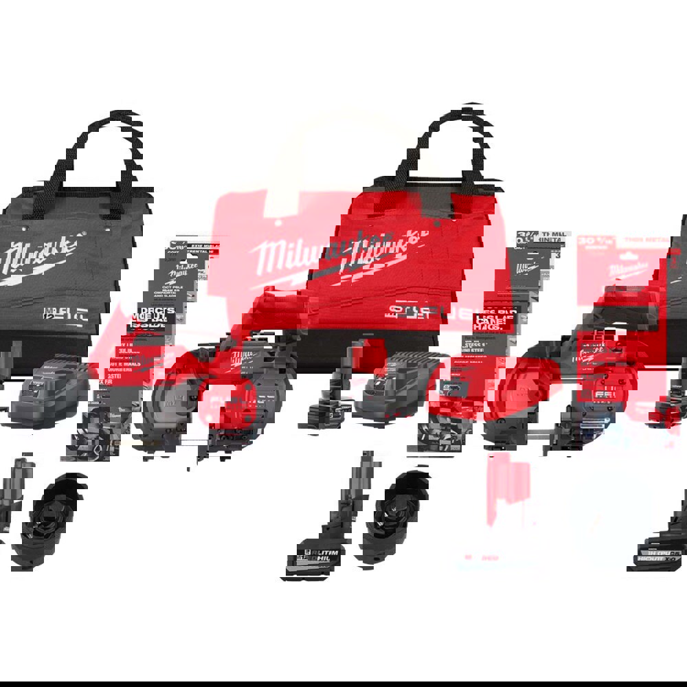 Cordless Portable Bandsaws; Voltage: 12.00 ; Maximum Depth of Cut (Decimal Inch): 2-1/2 ; Low Speed (SFPM): 0 ; Cutting Capacity - Round: 2-1/2 ; Cutting Capacity - Rectangular: 2.5 ; Number Of Speeds: Variable