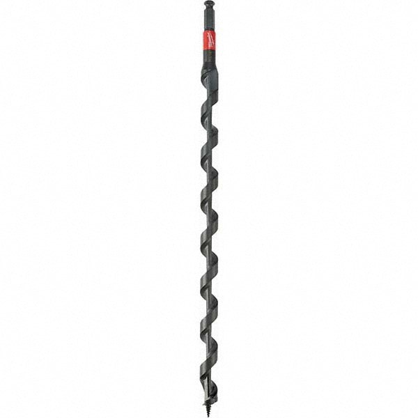 Auger & Utility Drill Bits; Shank Diameter: 7/16in ; Shank Size: 3/8in ; Tool Material: Carbon Steel ; Coating: Oxide ; Twist Length: 21in ; Auger Bit Type: Combination Auger Bit