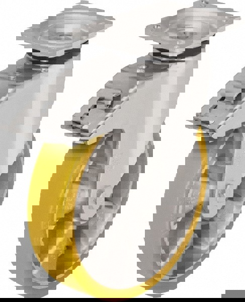 Swivel Top Plate Caster: Polyurethane-Elastomer Blickle Extrathane, 5