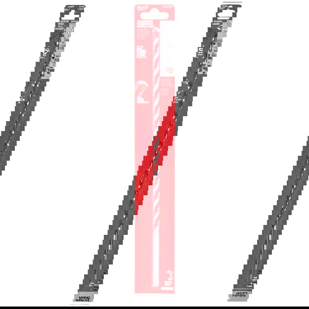 Rotary Hammer Drill Bits; Drill Bit Size (Inch): 5/16 ; Shank Type: 3-Flat ; Drill Bit Material: Carbide Tipped; High Speed Steel ; Shank Diameter (Inch): 5/16 ; Flute Length (Inch): 10 ; Flute Length (Decimal Inch): 10.0000