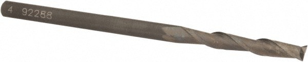 Square End Mill: 0.1575'' Dia, 1.1024'' LOC, 2 Flutes, Solid Carbide