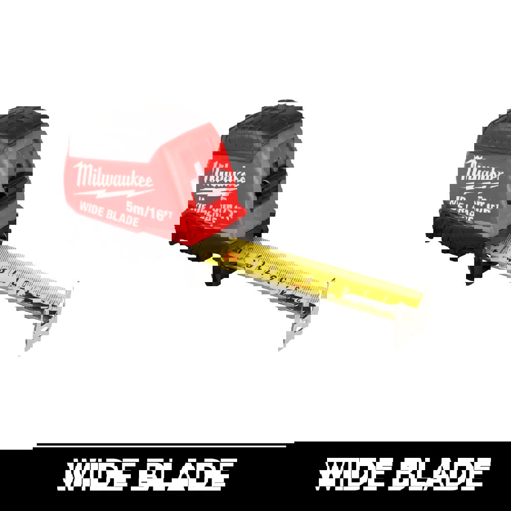 Tape Measures; Length Ft.: 16.000 ; Graduation (Inch): 1/16 ; Blade Material: Steel ; Standout Length (Feet): 13.00 ; Case Type: Closed ; Rewind Type: Automatic