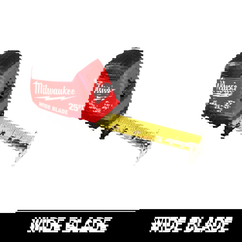 Tape Measures; Length Ft.: 25.000 ; Graduation (Inch): 1/16 ; Blade Material: Steel ; Standout Length (Feet): 15.00 ; Case Type: Closed ; Rewind Type: Automatic