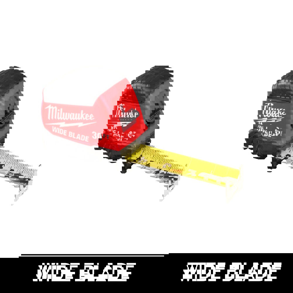 Tape Measures; Length Ft.: 30.000 ; Graduation (Inch): 1/16 ; Blade Material: Steel ; Standout Length (Feet): 15.00 ; Case Type: Closed ; Rewind Type: Automatic