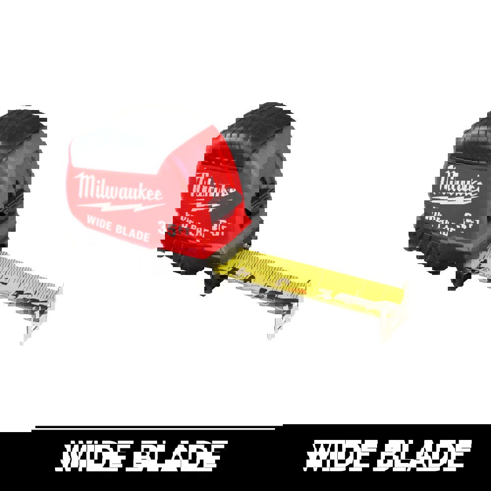 Tape Measures; Length Ft.: 35.000 ; Graduation (Inch): 1/16 ; Blade Material: Steel ; Standout Length (Feet): 15.00 ; Case Type: Closed ; Rewind Type: Automatic