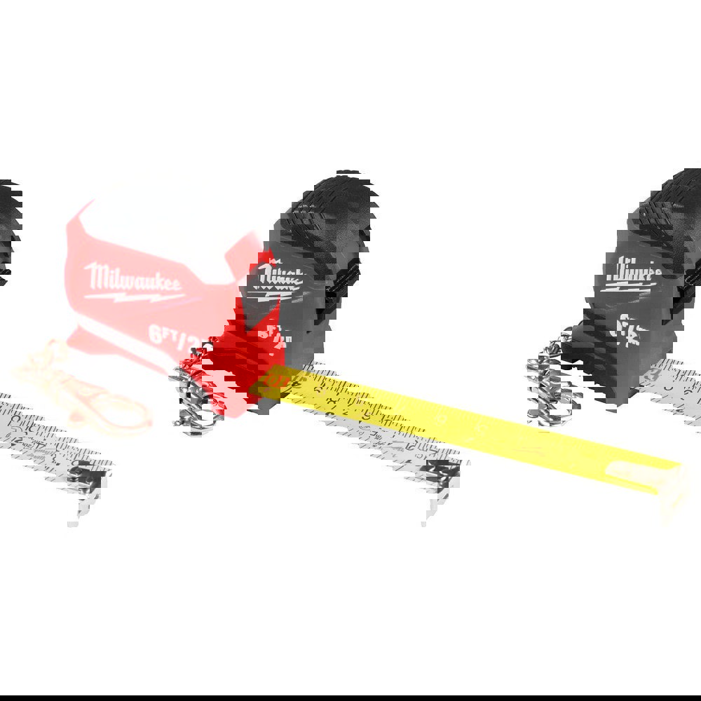 Tape Measures; Length Ft.: 6.000 ; Graduation (Inch): 1/16 ; Blade Material: Steel ; Standout Length (Feet): 0.00 ; Case Type: Closed ; Rewind Type: Automatic