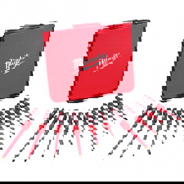 Screwdriver Set: 10 Pc, Insulated Slotted, Phillips & Square