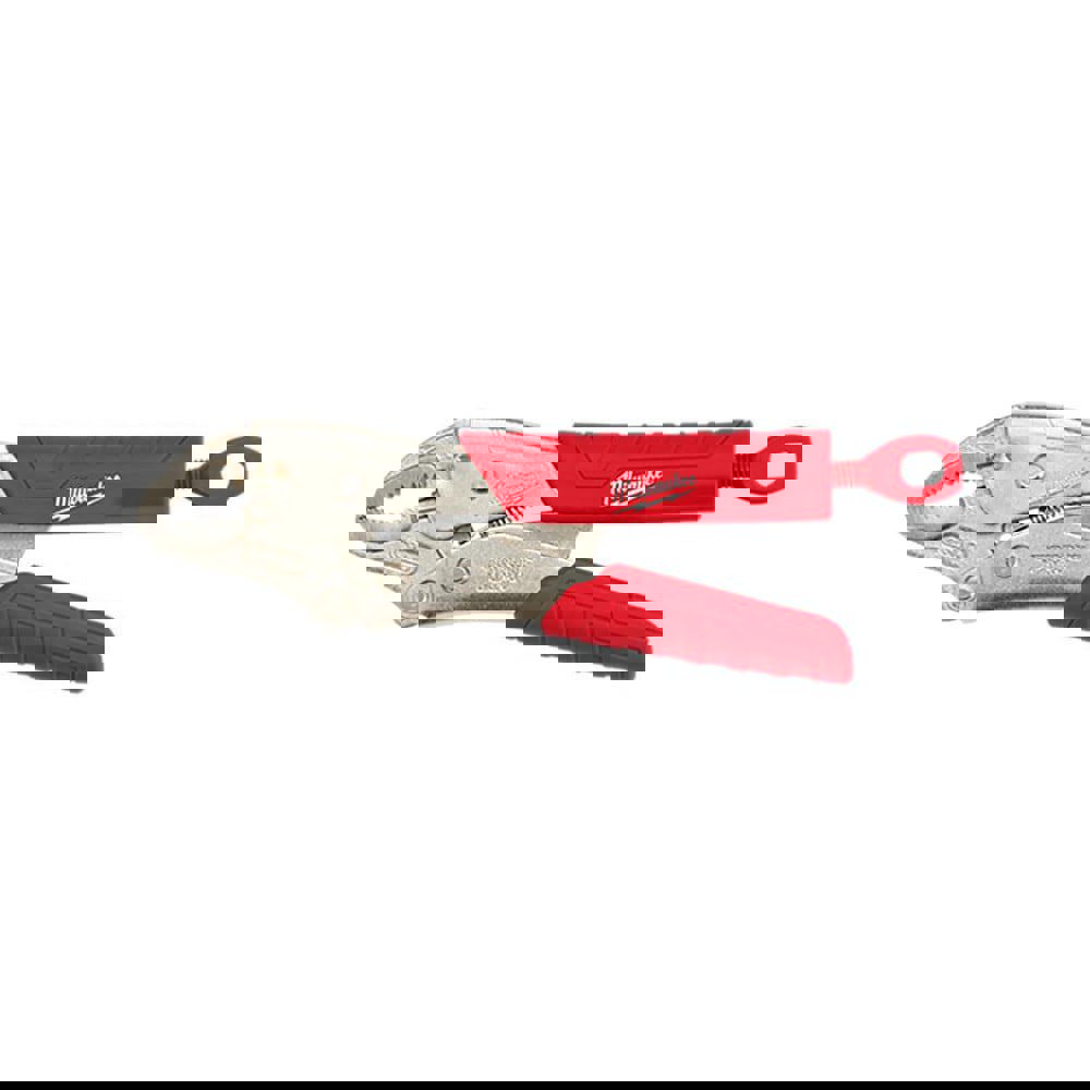 Locking Plier: 1'' Jaw Capacity, Curved Jaw