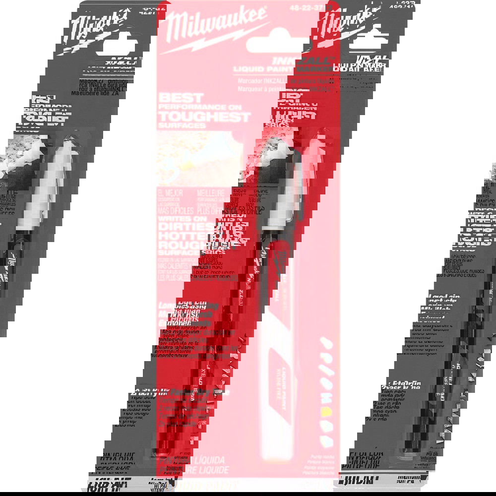 Solid Paint Marker: White, Liquid, Medium Point