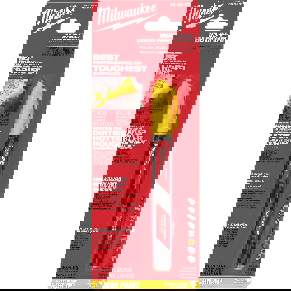 Solid Paint Marker: Yellow, Liquid, Medium Point