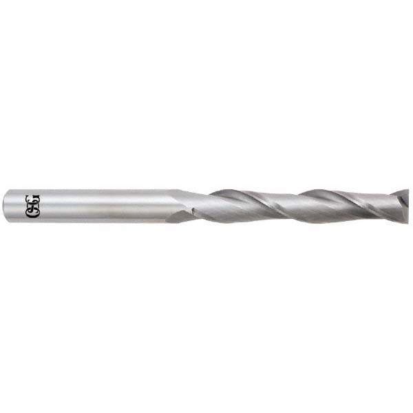 Square End Mill: 1/4'' Dia, 1-1/2'' LOC, 1/4'' Shank Dia, 3'' OAL, 2 Flutes, Solid Carbide
