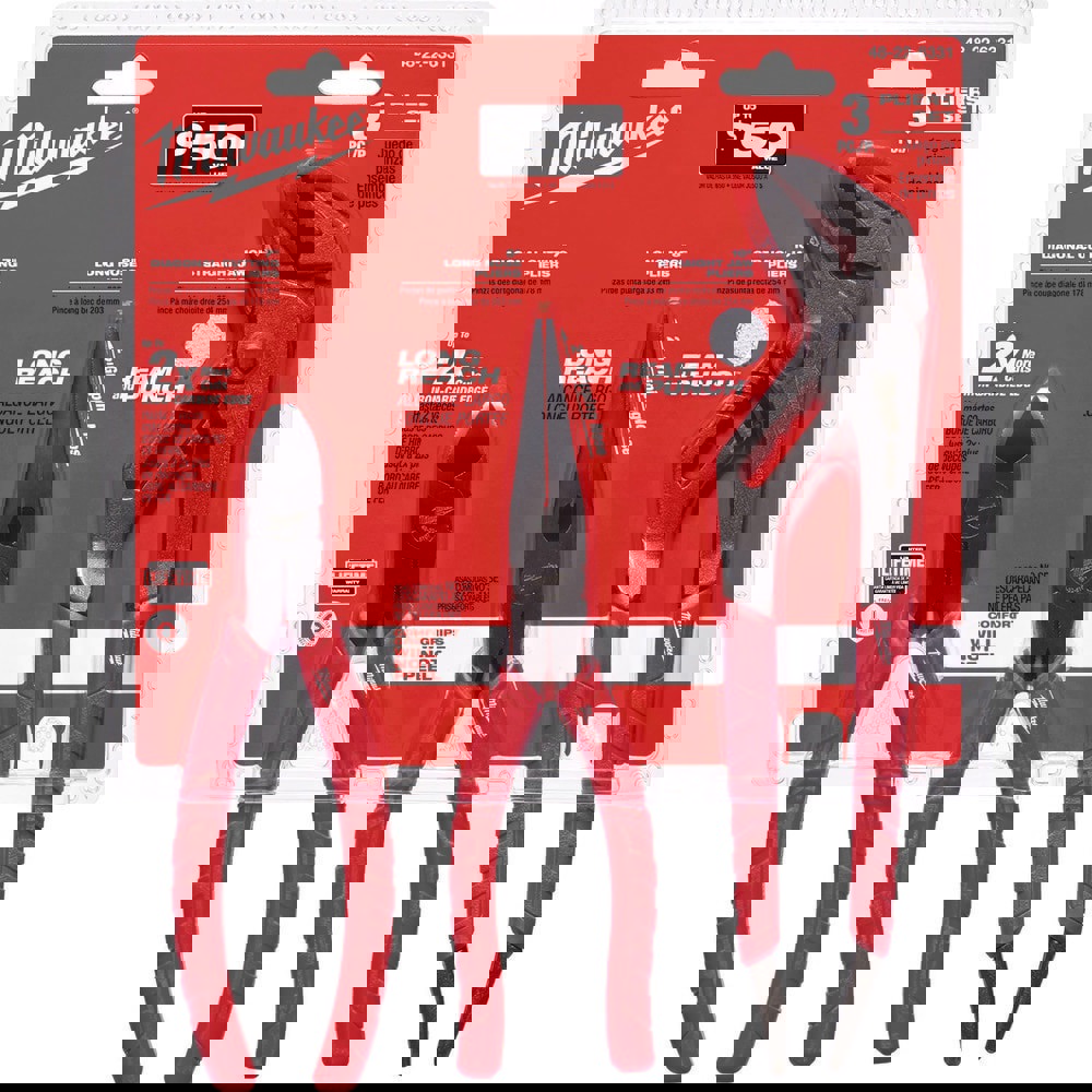 Milwaukee Tool Plier Set: 3 Pc