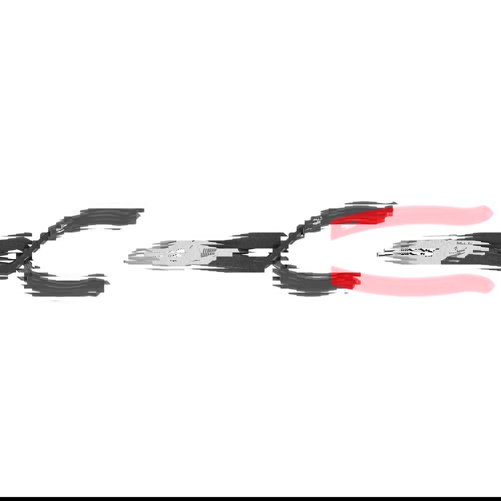 Long Nose Pliers; Pliers Type: Long Reach ; Jaw Texture: Grooved ; Jaw Length (Inch): 3 ; Jaw Width (Decimal Inch): 3.00 ; Jaw Bend: 45 ; Handle Type: Non Slip Grip; Dipped