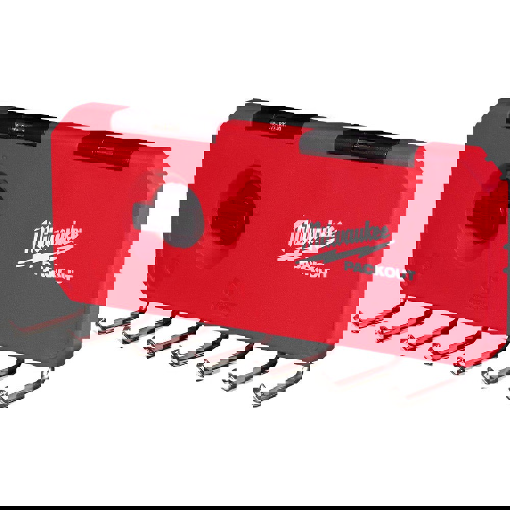 Tool Box Case & Cabinet Accessories; Accessory Type: 7-Hook Rack ; Material: Plastic ; For Use With: All PACKOUT Components ; Color: Red ; Overall Thickness: 9.5in ; Material Family: Plastic