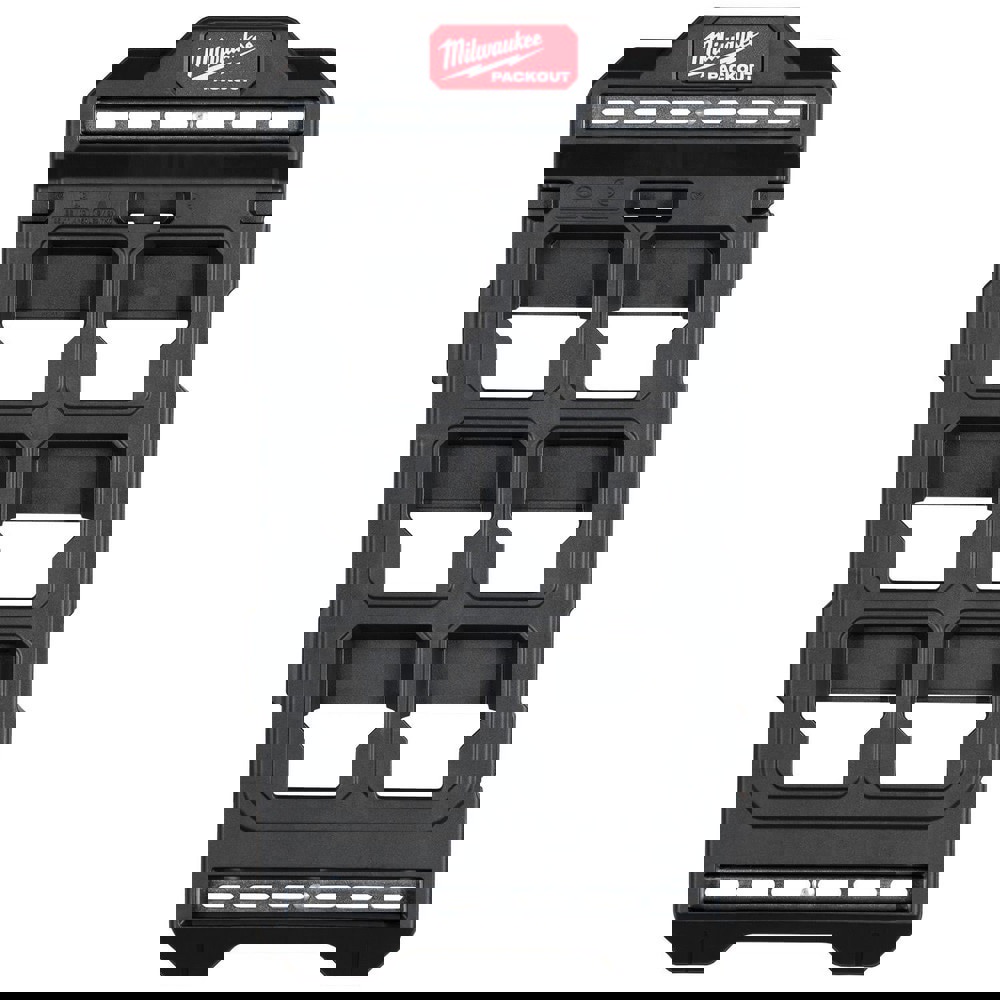 Tool Box Case & Cabinet Accessories; Accessory Type: Wall Plate ; Material: Polyethylene ; For Use With: Tool Storage and PACKOUT Compatibility ; Color: Black ; Overall Thickness: 10.25in ; Material Family: Polyethylene