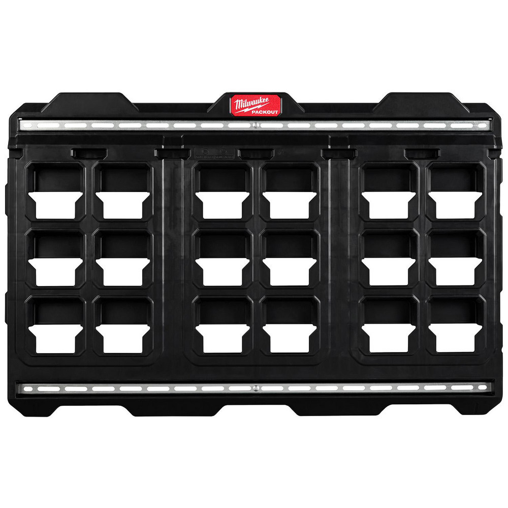 Tool Box Case & Cabinet Accessories; Accessory Type: Wall Plate ; Material: Polyethylene ; For Use With: Tool Storage, Mounting and Securing PACKOUT Products ; Color: Black ; Overall Thickness: 30.75in ; Material Family: Polyethylene