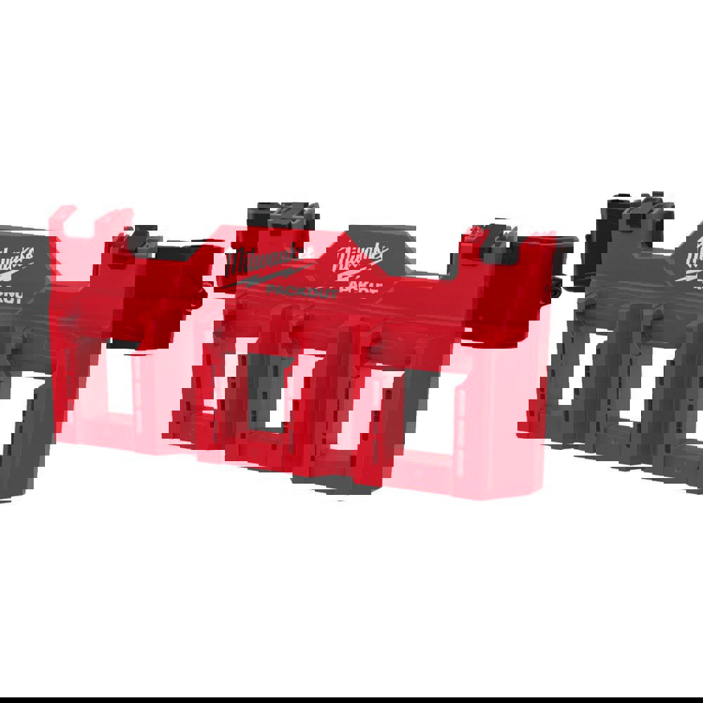 Tool Box Case & Cabinet Accessories; Accessory Type: Battery Rack ; Material: Durable ABS ; For Use With: PACKOUT Modular Storage System ; Color: Red ; Overall Thickness: 5.98in ; Material Family: Plastic