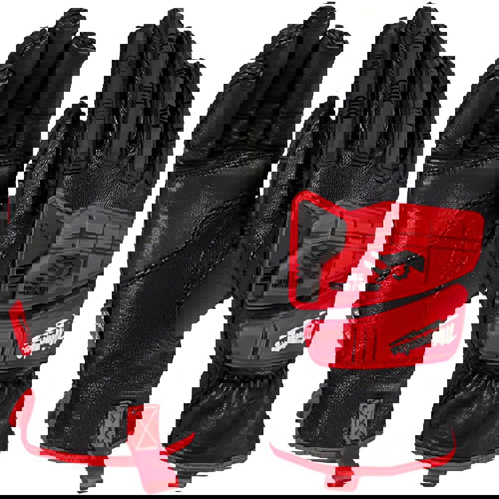 Cut, Puncture & Abrasive-Resistant Gloves: X-Large, ANSI Cut A5, ANSI Puncture 3, Acrylic & Terry Lined, Leather