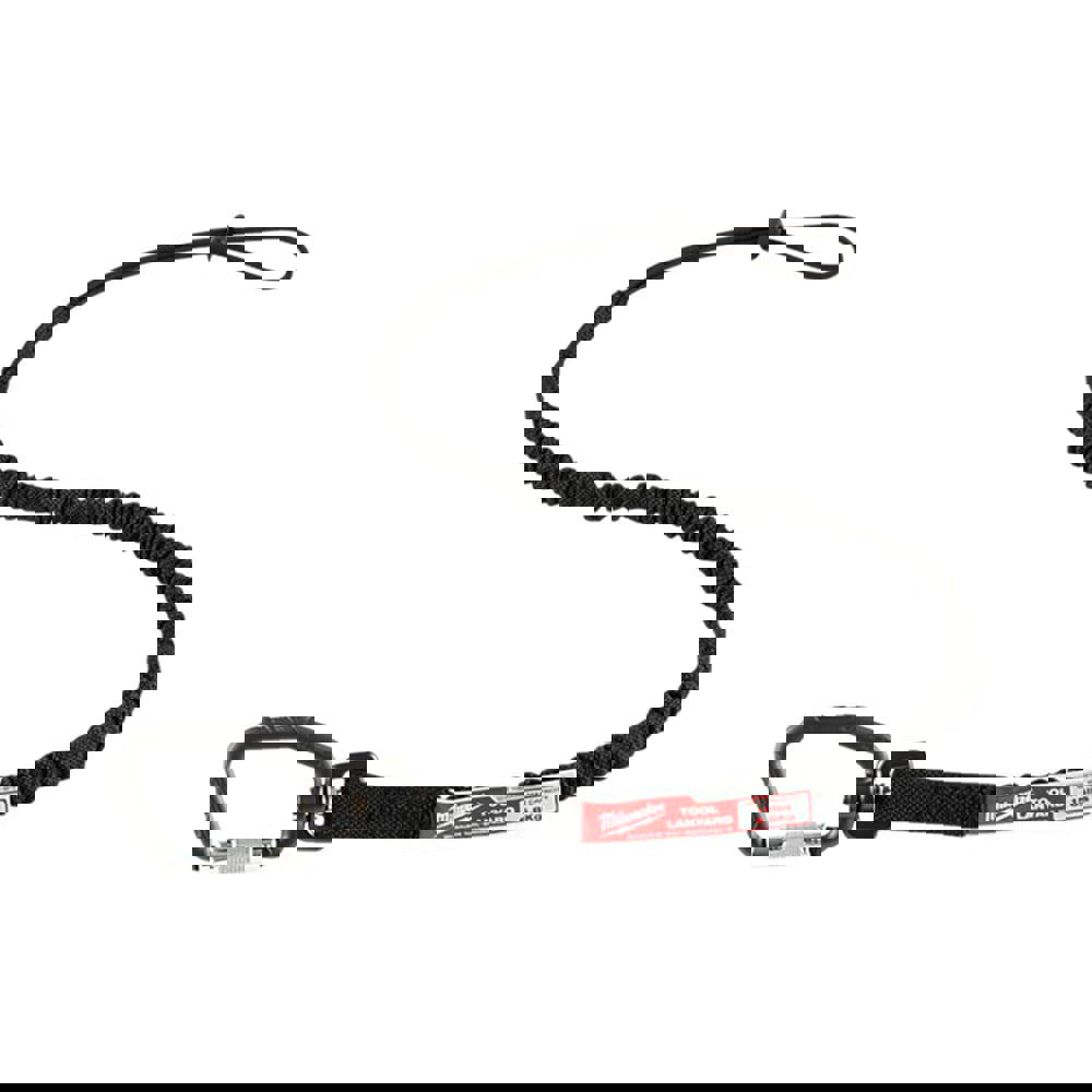 Tool Holding Accessories; Load Capacity: 15lb ; For Use With: Tools Up to Fifteen Pounds ; Connection Type: Carabiner ; Extended Length: 36in ; Color: Black ; UNSPSC Code: 24112401