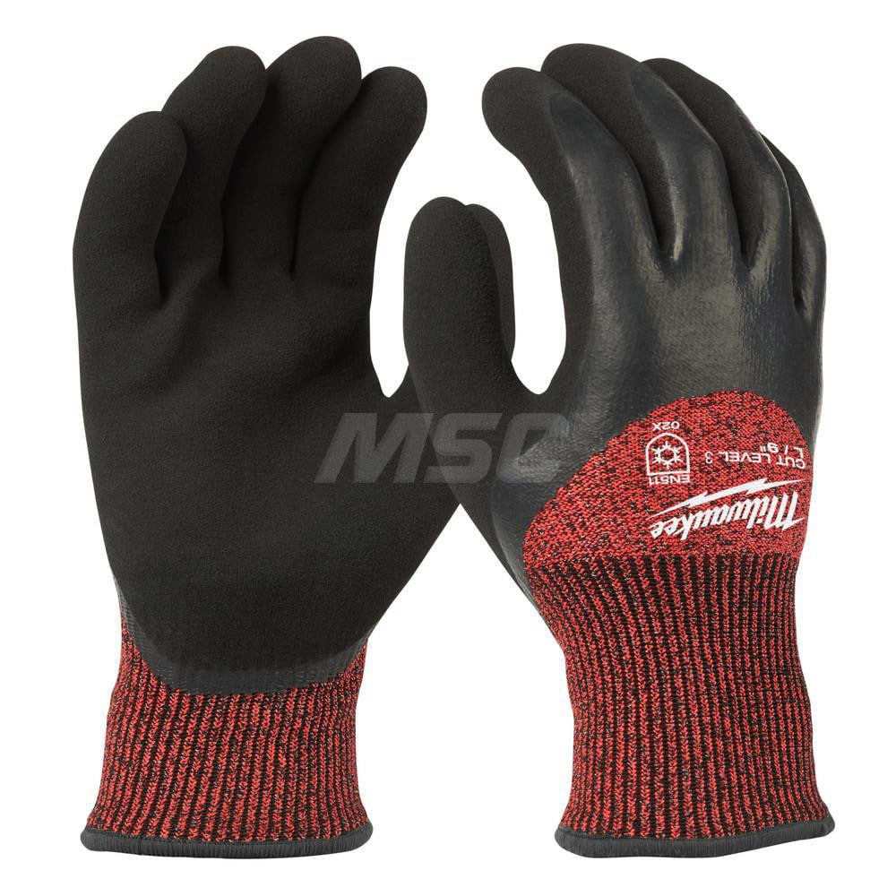 Cut, Puncture & Abrasive-Resistant Gloves: Size M, ANSI Cut A3, ANSI Puncture 0, Latex, Nylon