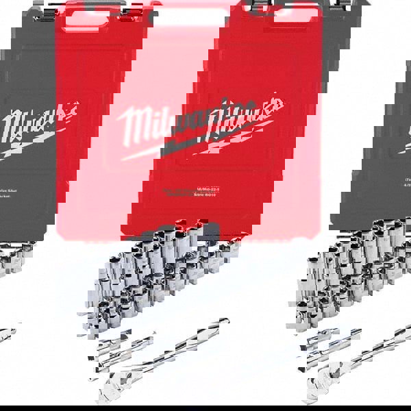 Ratchet Socket Set: 47 Pc