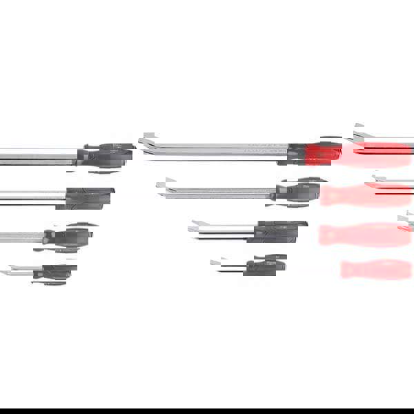 Pry Bar Sets; Set Type: Prybar ; Tip Type: Chisel ; Material: Metal (Core) ; Includes: 12 in Pry Bar; 18 in Pry Bar; 24 in Pry Bar; 8 in Pry Bar ; Number Of Pieces: 4 ; Style: Comfortable Tri-Lobe