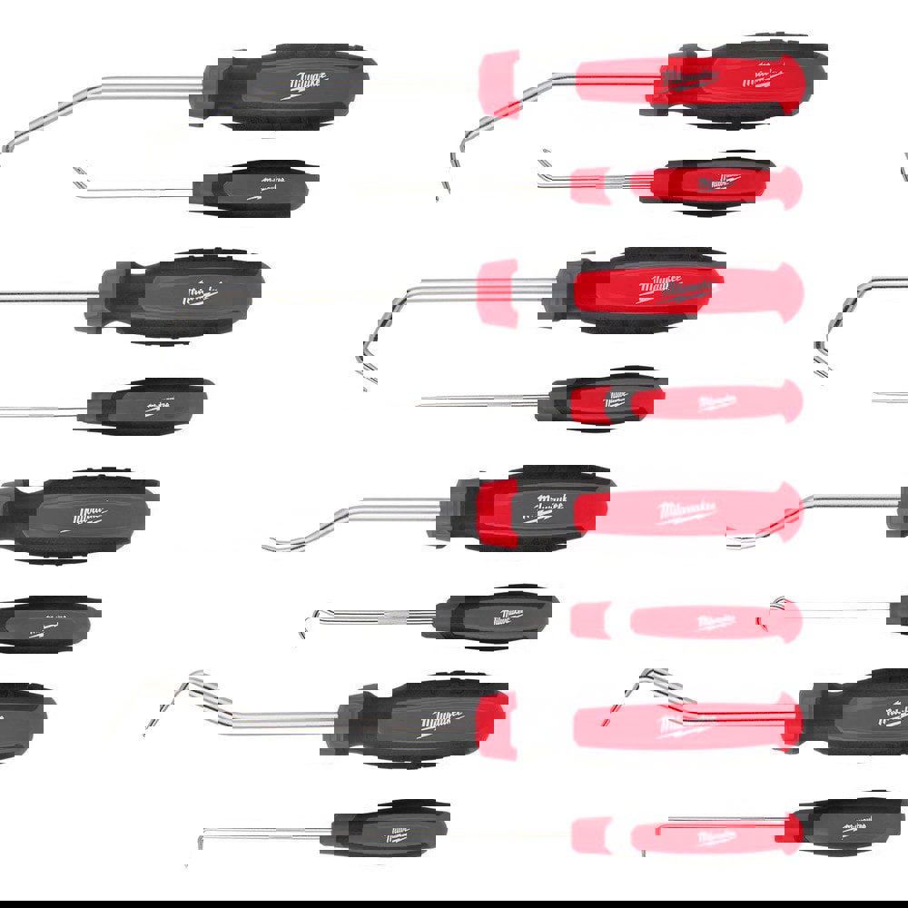 Scribe & Probe Sets; Type: Hook & Pick Scriber Set; Number of Pieces: 8.000; Retractable: No; Overall Length: 11.25 in