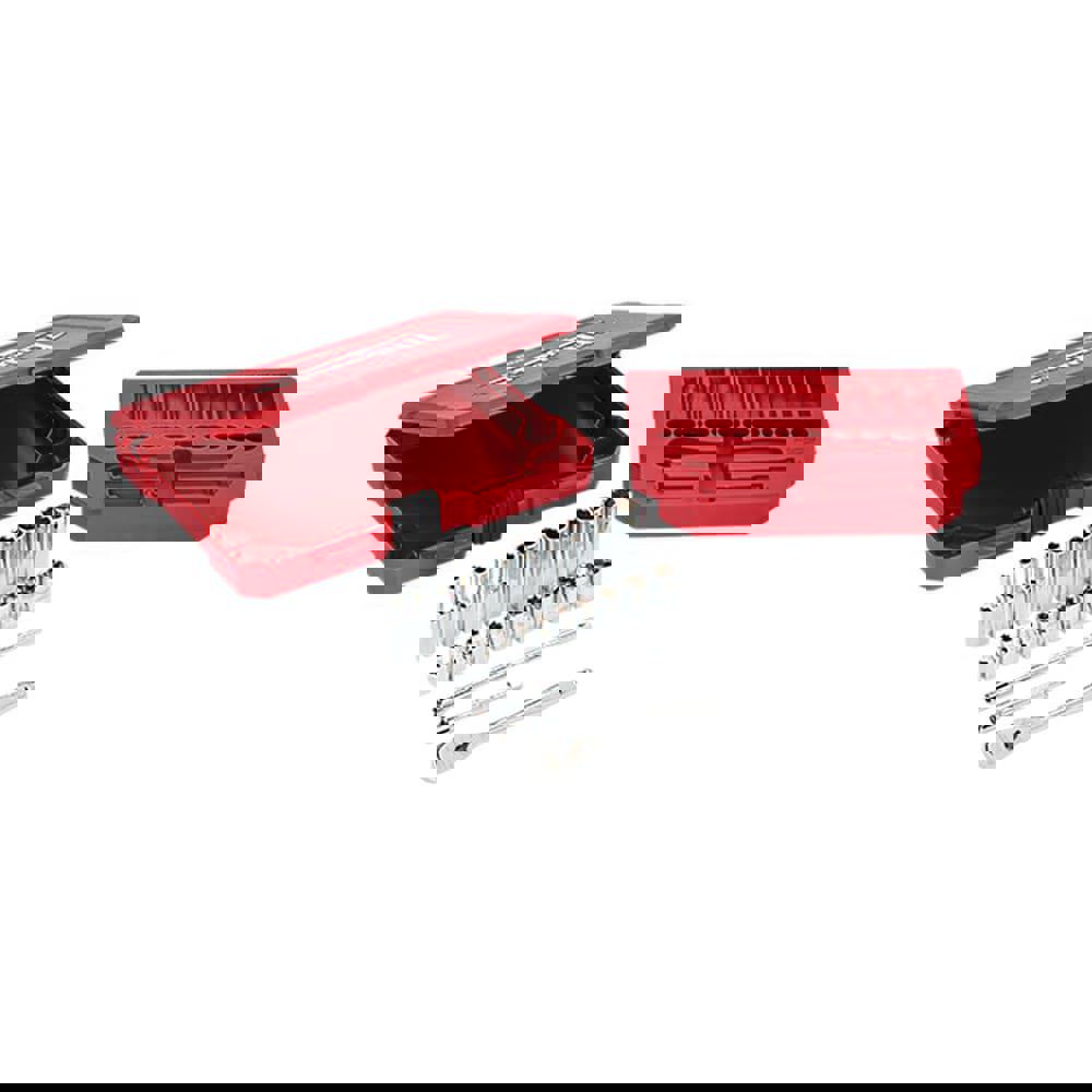 Ratchet & Socket Set Socket Set: 26 Pc, 1/2 to 9/32