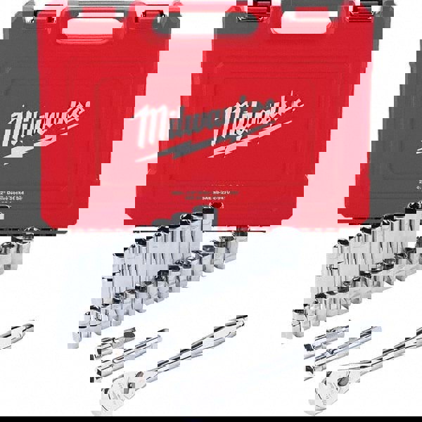 Ratchet Socket Set: 22 Pc