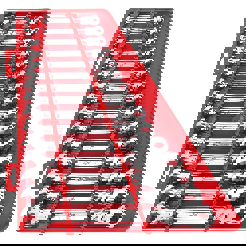 Wrench Set: 15 Pc, Inch