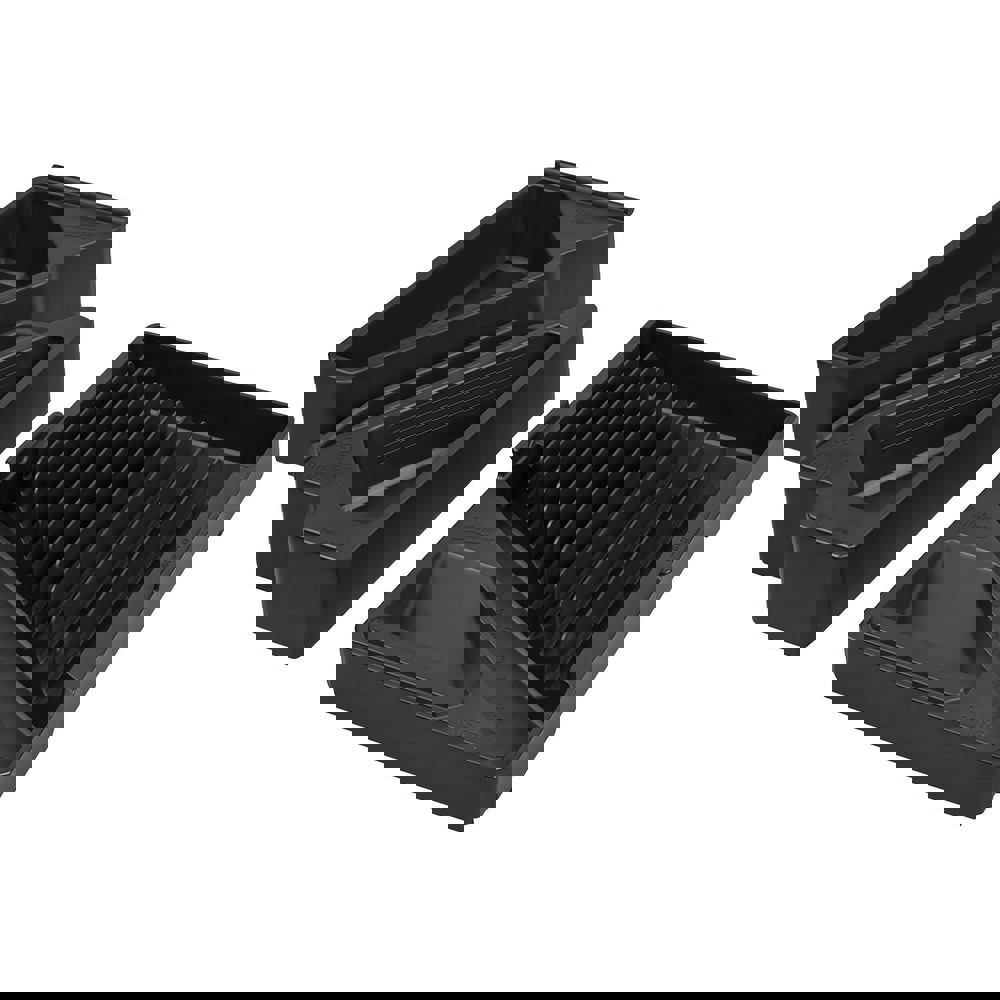 Tool Box Case & Cabinet Accessories; Accessory Type: Combination Wrench Tray ; Material: Polypropylene ; For Use With: Milwaukee 15PC Metric Combination Wrench Set (48-22-9515) ; Color: Black ; Overall Thickness: 3.9in ; Material Family: Plastic