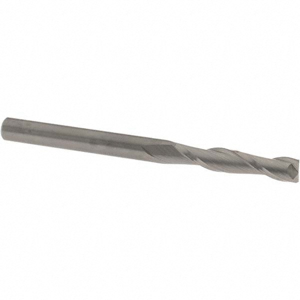 Square End Mill: 0.315'' Dia, 1.6535'' LOC, 2 Flutes, Solid Carbide