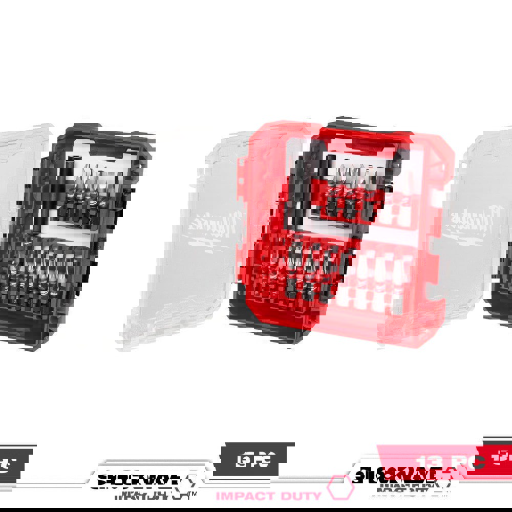 Power Screwdriver Bit Set Hex: 13 Pc, 1/4