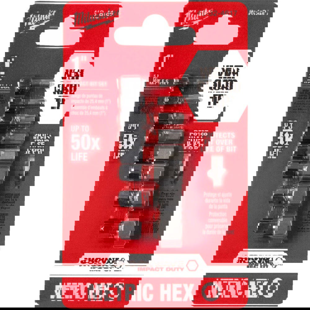 Screwdriver Bit Sets; Set Type: Insert Hex Bit Set ; Tip Type: Hex ; Container Type: Clamshell ; Drive Size: 0.25in ; Insulated: No ; Number Of Pieces: 8