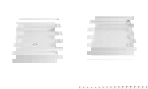 48X32 SHWR FLR W/ STRN *MORENCI WH