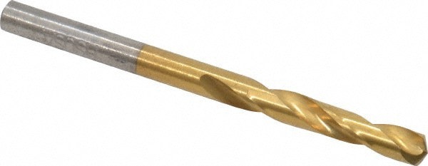 Screw Machine Length Drill Bit: #21 (0.1590) Dia, 135 deg, HSS
