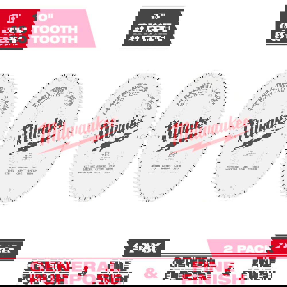 Wet & Dry-Cut Saw Blades; Blade Diameter (Inch): 10 ; Blade Material: Carbide ; Blade Thickness (Decimal Inch): 0.9450 ; Arbor Hole Diameter (Inch): 5/8 ; Number of Teeth: 40 ; Arbor Style: Round