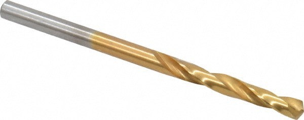 Screw Machine Length Drill Bit: #32 (0.1160) Dia, 135 deg, HSS