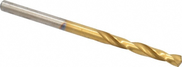 Screw Machine Length Drill Bit: #34 (0.1110) Dia, 135 deg, HSS