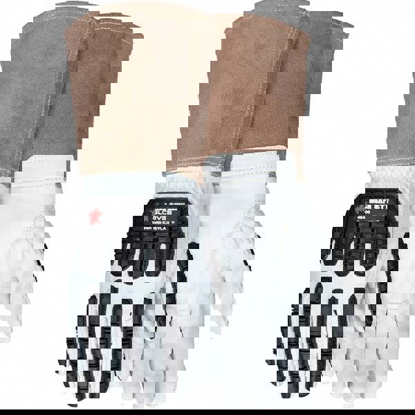 Welding Gloves: Size X-Large, Leather, General Welding Application