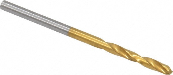 Screw Machine Length Drill Bit: #42 (0.0935) Dia, 135 deg, HSS