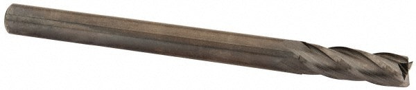 Square End Mill: 5/16'' Dia, 1'' LOC, 5/16'' Shank Dia, 4'' OAL, 4 Flutes, Solid Carbide