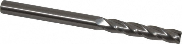 Square End Mill: 0.315'' Dia, 1.6142'' LOC, 4 Flutes, Solid Carbide