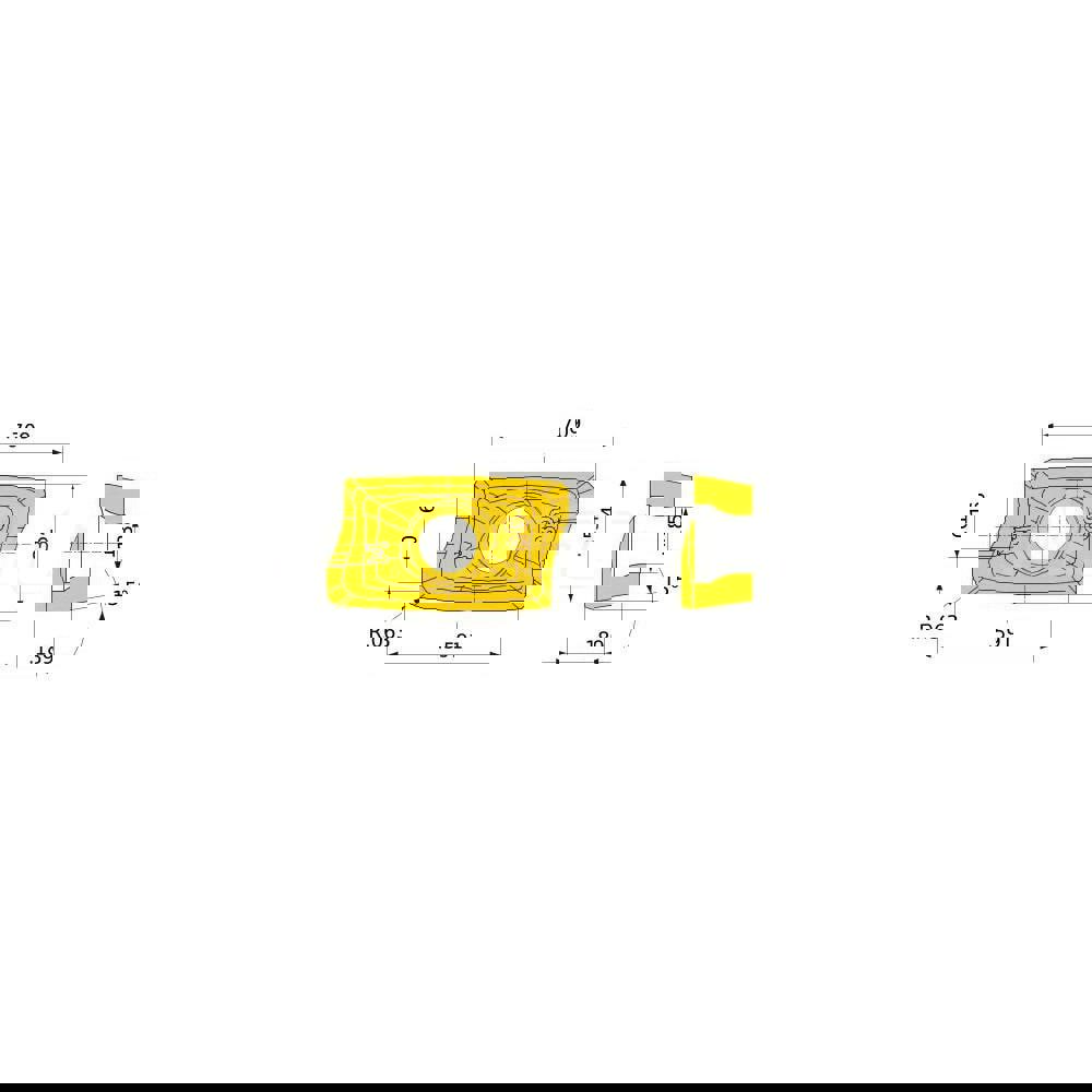 Milling Insert: AOMT184816PEER-M, VP15TF, Solid Carbide